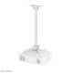 Neomounts CL25-550WH1 Soporte de techo para proyector - alt. 74,5-114,5 cm - fácil montaje - movimiento completo